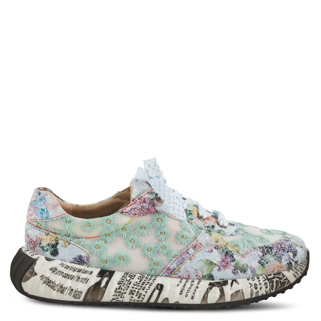 EU Blue Fashion Sneaker Daisymae 42 Women's Multi Step Spring 10.5-11 / L'Artiste US