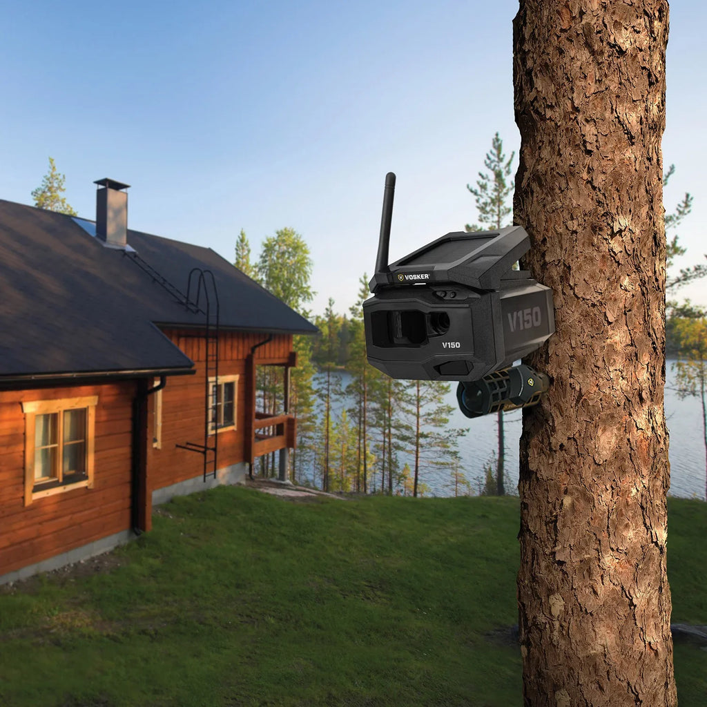 V150 Cellular Network) Solar-Powered 1202 Outdoor Security Camera VOSKER LTE Nation Wide (US