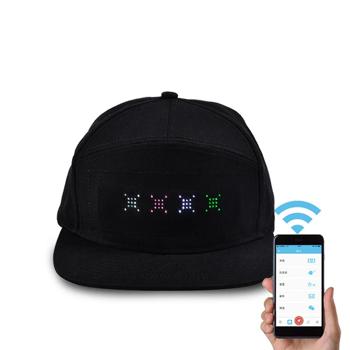 after Tongue Luminous Hat Fedora Summer Advertising Hats Ponytail Bluetooth Women Color Beach Camping Hat Editing Ever Hat for Sunshade Cowboy Hats Women Display Hat Happily Women's Beach Hats
