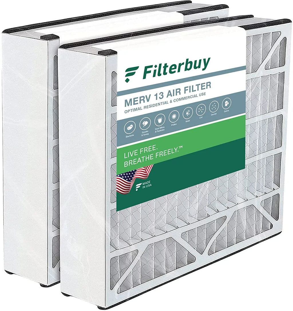 for Bear (2-Pack) Filterbuy Pleated Filters MERV AC Furnace 13 20x20x5 255649-103 Trion Air HVAC Air