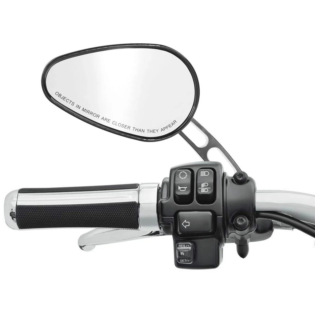 8mm Softail View 2005-2017 Rear Deluxe Mirrors Harley Fits 2016 Fits FLSTN Teledu
