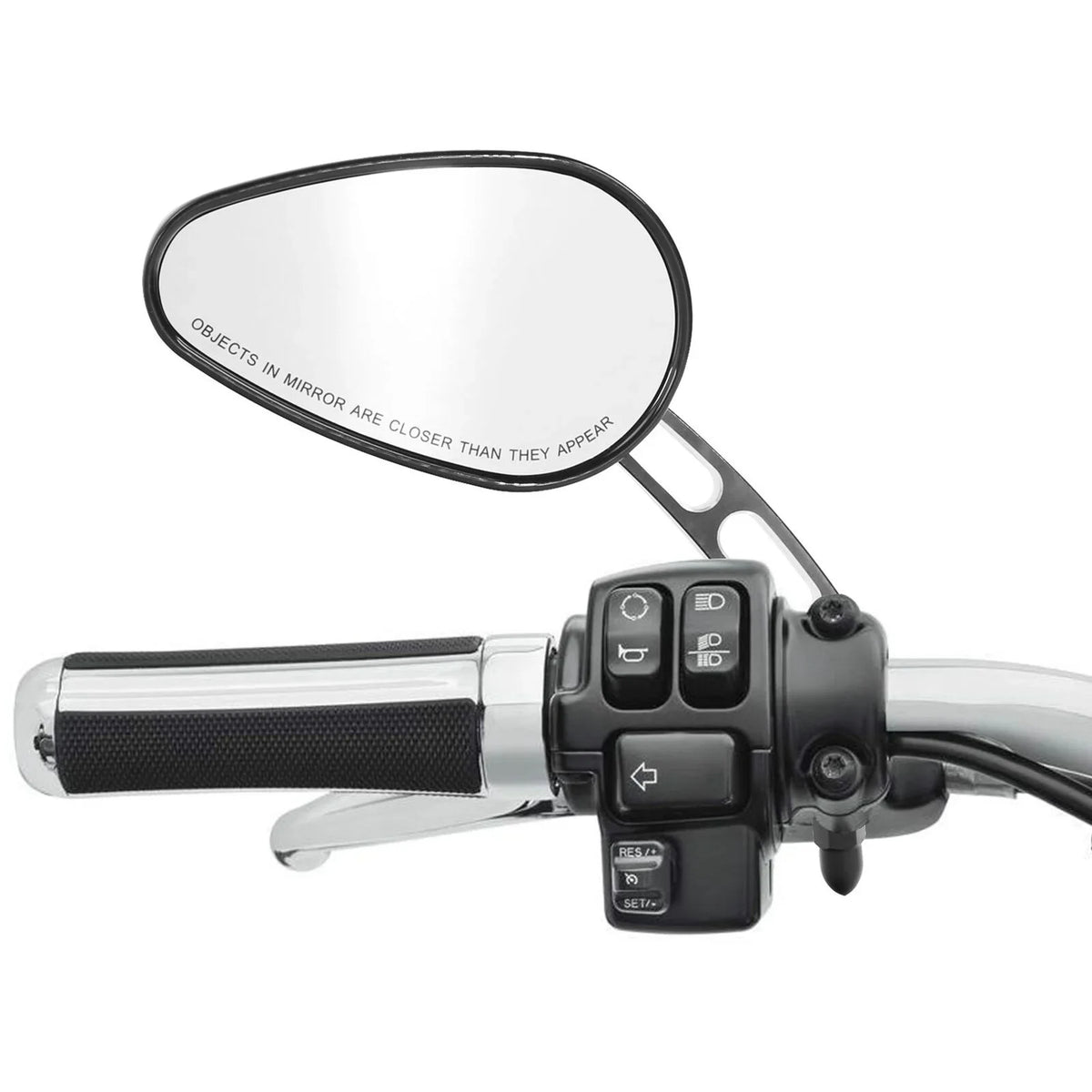 8mm Softail View 2005-2017 Rear Deluxe Mirrors Harley Fits 2016 Fits FLSTN Teledu