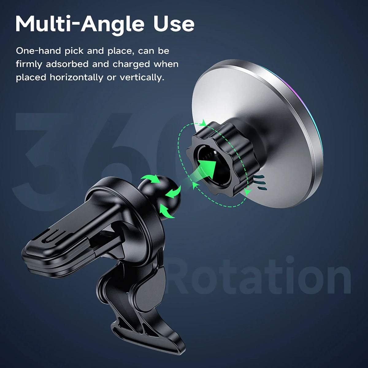 Charger Air for Charging iPhone,Samsung,Huawei,etc QI HOCO Car Wireless Magnetic Phone Holder Mount Vent Compatible Car Fast 15W