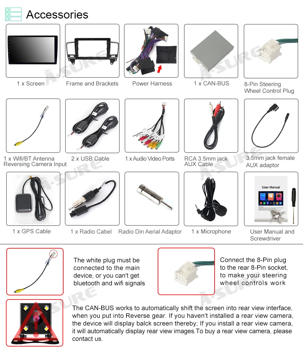 Car Radio GPS Android For GLE 2012-2015 Mercedes-Benz Navi GL X166 12 WiFi W166 Stereo ML 2+32GB