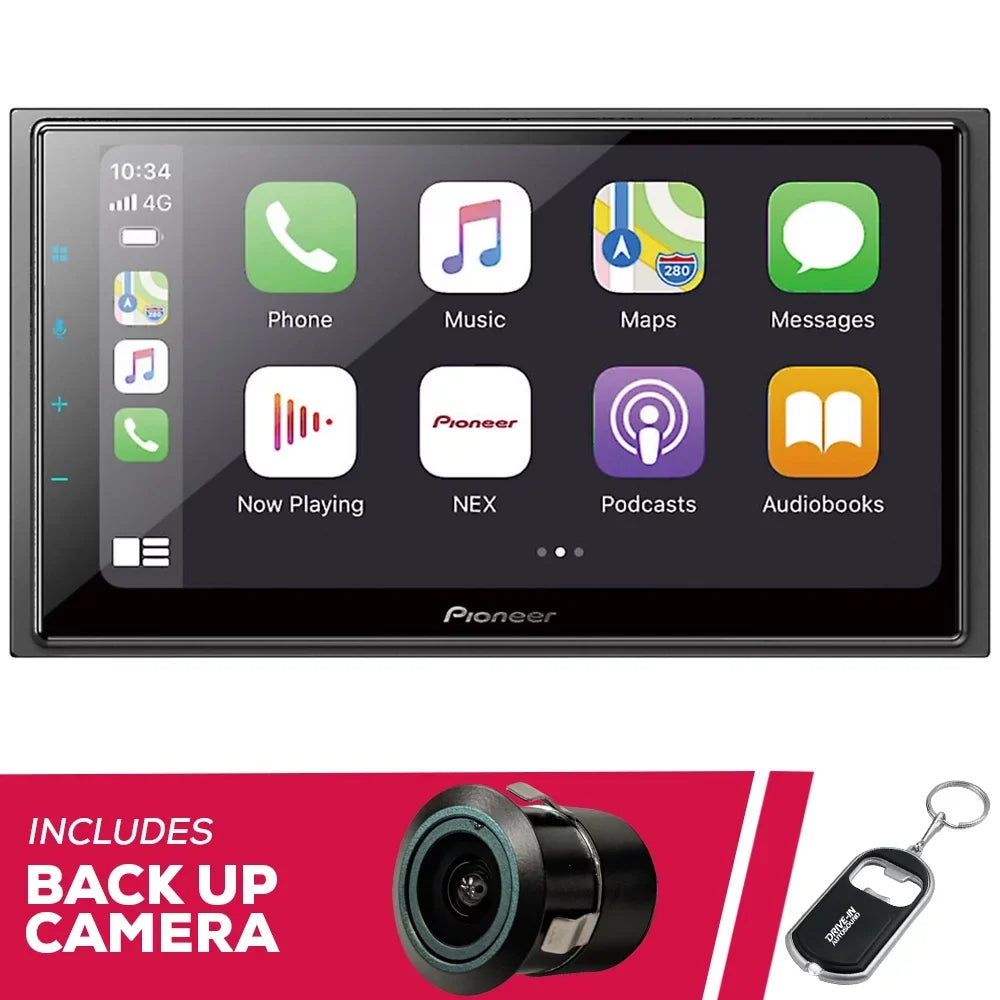 w/ 6.8" Camera Multimedia Receiver DMH-W4660NEX & Bluetooth New Bullet Pioneer
