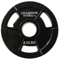 Rubber Plate Olympic Barbell Grip Coated Champion 2.5 lbs