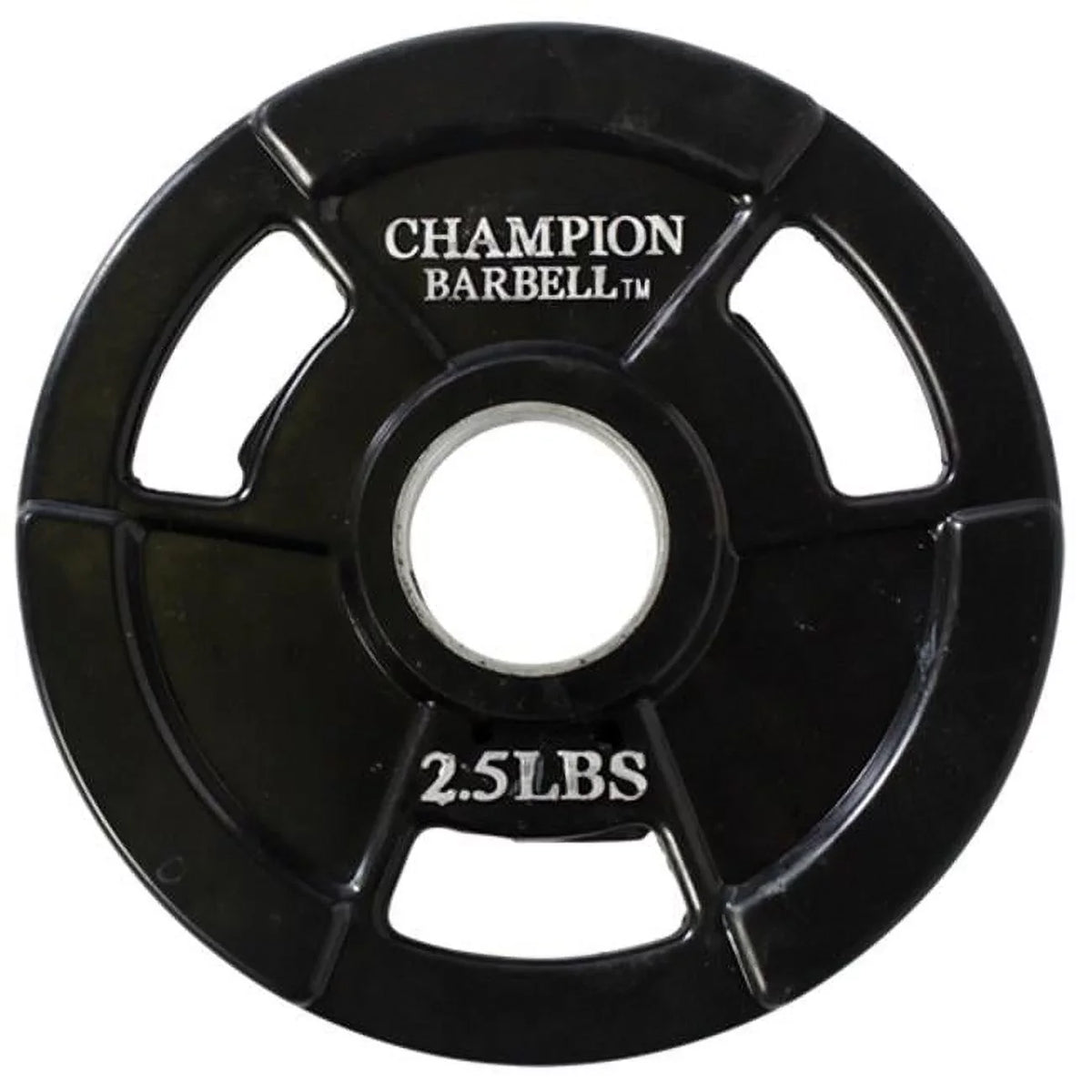 Rubber Plate Olympic Barbell Grip Coated Champion 2.5 lbs