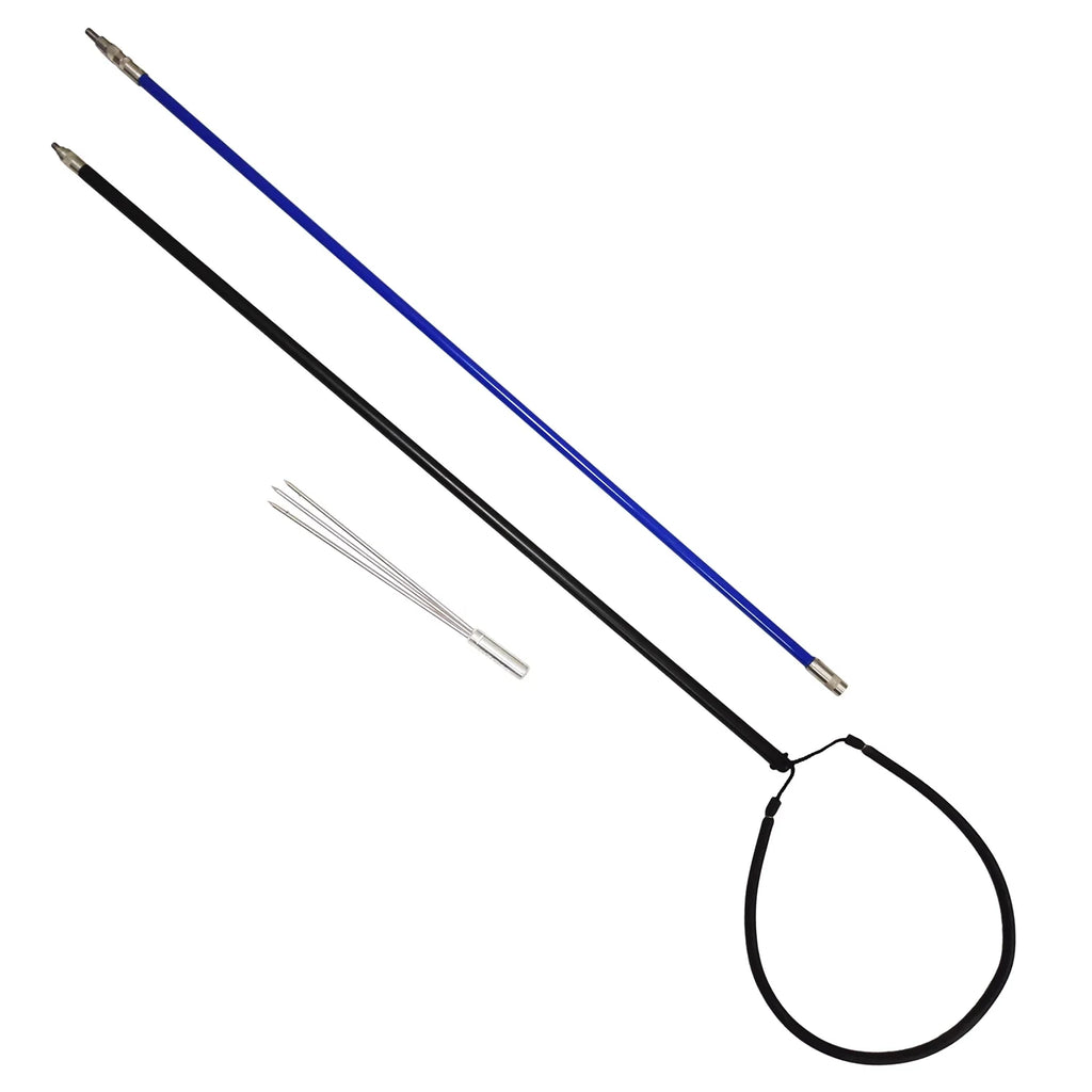 Heavy Spear Choice Fiberglass Duty Alum Prong Blue w/3 Pole 7ft Scuba Tip