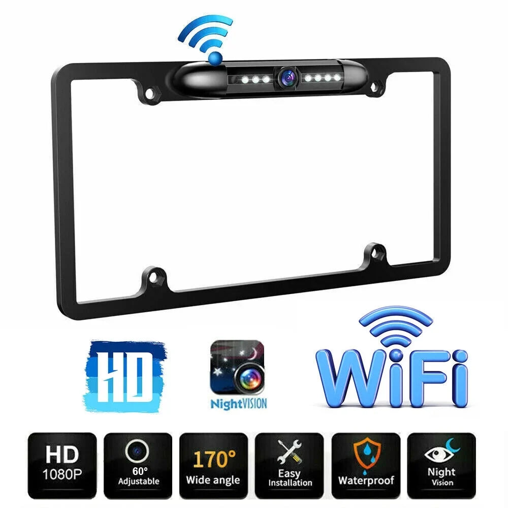 '- Cam Wired Cars Angle for - Waterproof View KingFurt Night American Universal IP68 Backup - Vision Viewing Camera Rear 170°
