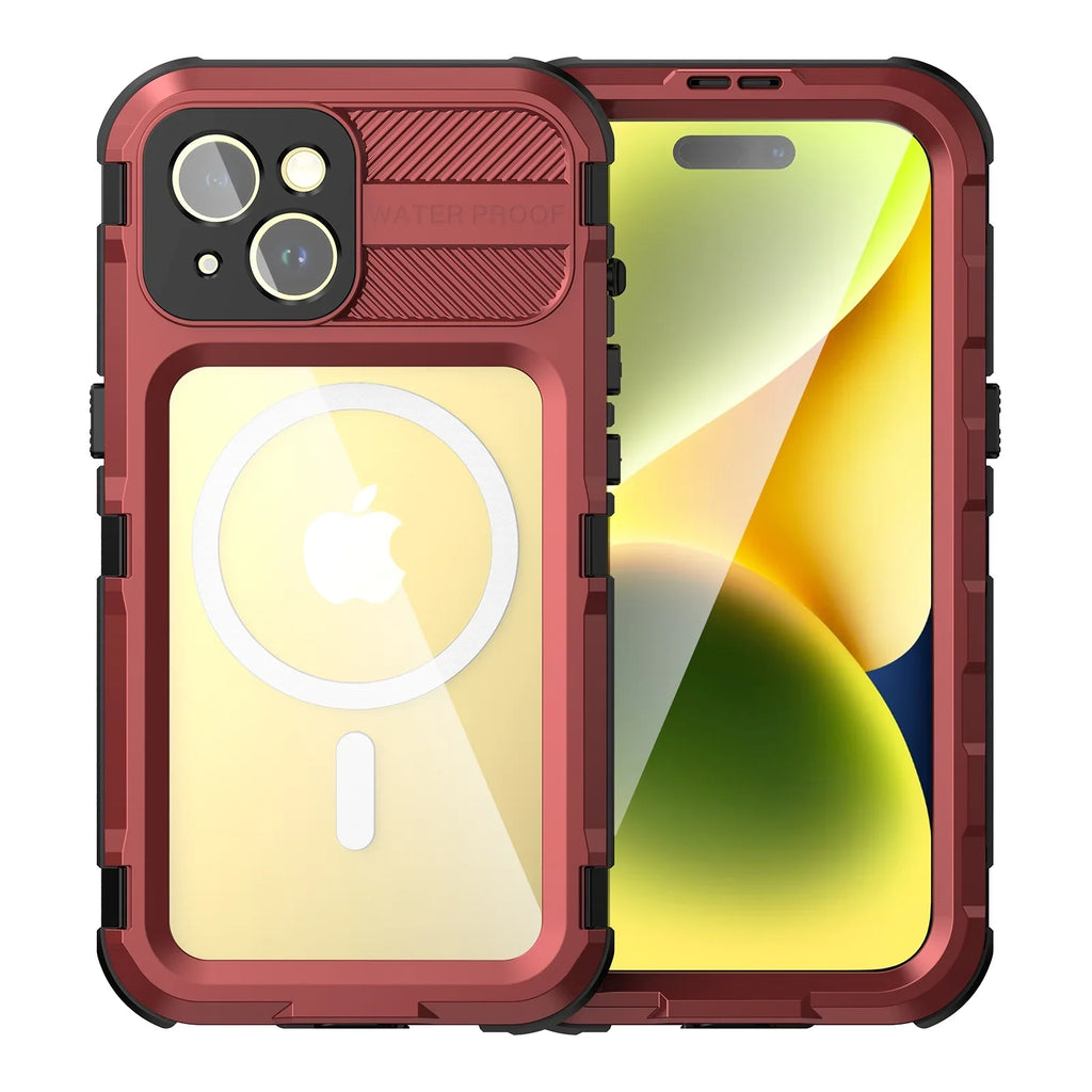 Case Protector,Underwater Pro Full Screen 15 Built-in Sealed for Red Protection Lens Dustproof for Waterproof Cover 15 Shockproof and iPhone Full-Body Pro, Sturdy with iPhone Camera
