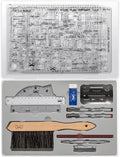 Set, Protractor Set, Compass Professional Set, Drafting Pen- Architect Mr. and Tools Geometry 17 Pcs,
