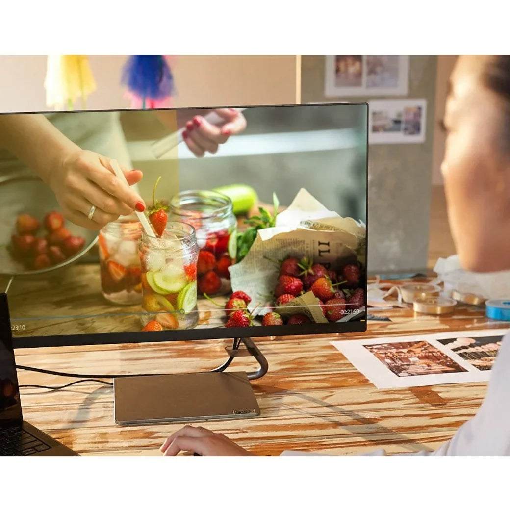 '- WLED Gray Q27q-1L 66C1GCC3US Monitor Lenovo QHD LCD Iron 27"