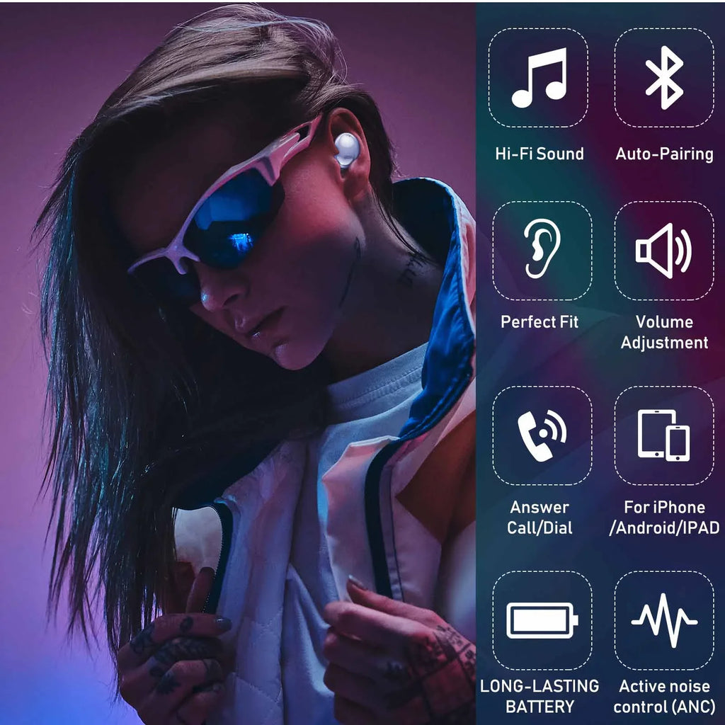 1 Pro True Active Wireless UrbanX Earbuds For Purple Noise Cancelling Xperia Case Street Buds Included) Sony Charging (Wireless With Bluetooth