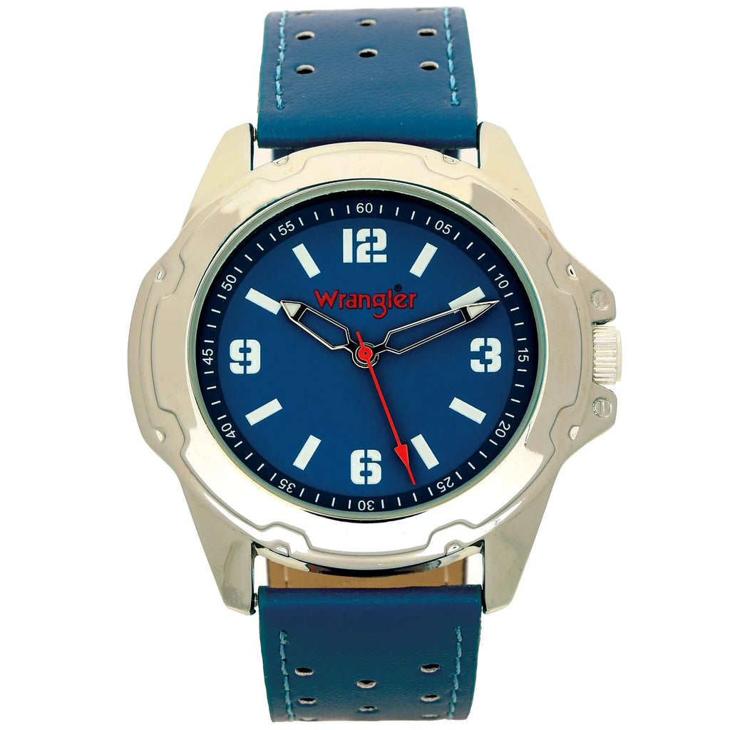 Strap Watch 44mm Wrangler Round Blue