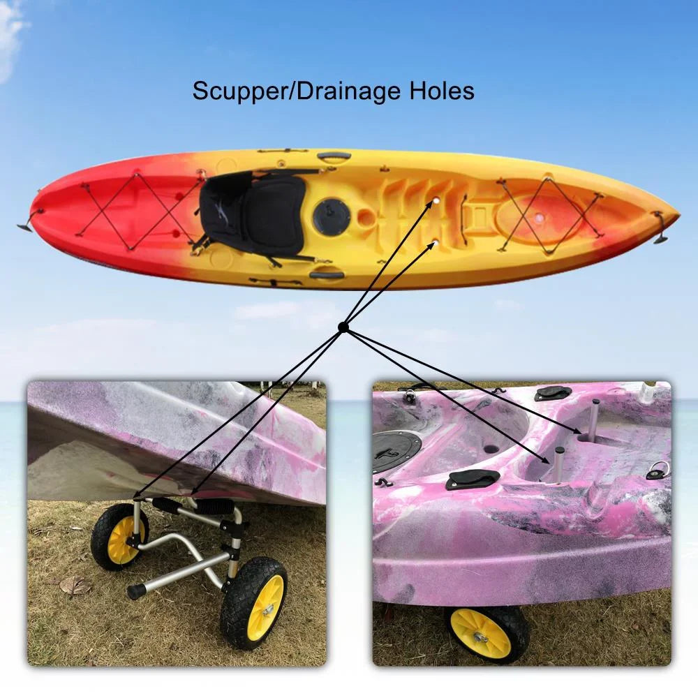 Zimtown Trolley Trailer, Carrier Dolly Kayak on Top Cart Kayak Sit