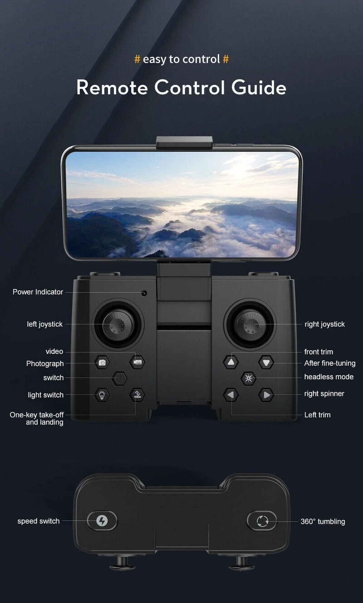 '- Aerial Pro Camera Mini Quad Photography SkyCapture Dual with - Drone JahyShow 4K HD Folding