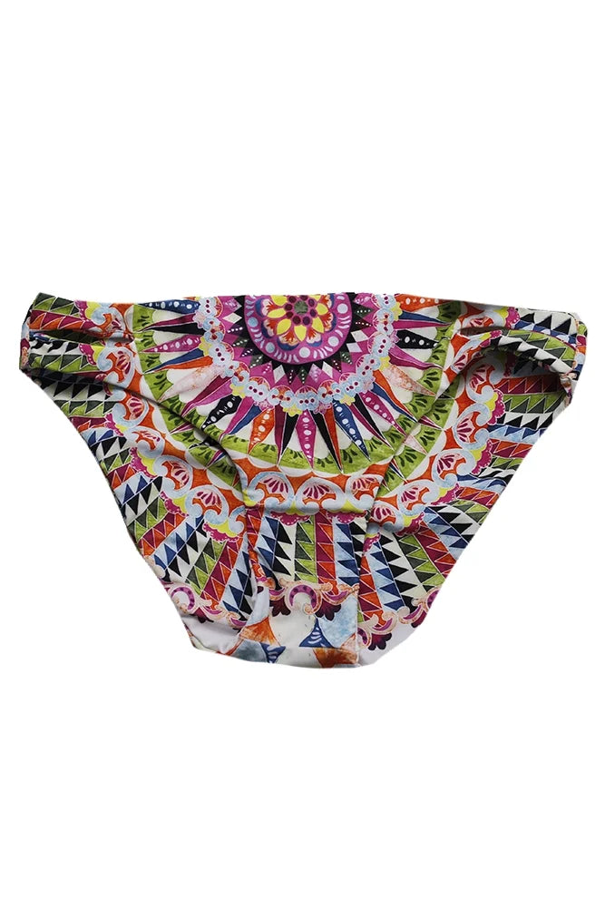 Iii Reversible Cartwheels Bar Pink Bikini Cutout Printed Multi Bottom L