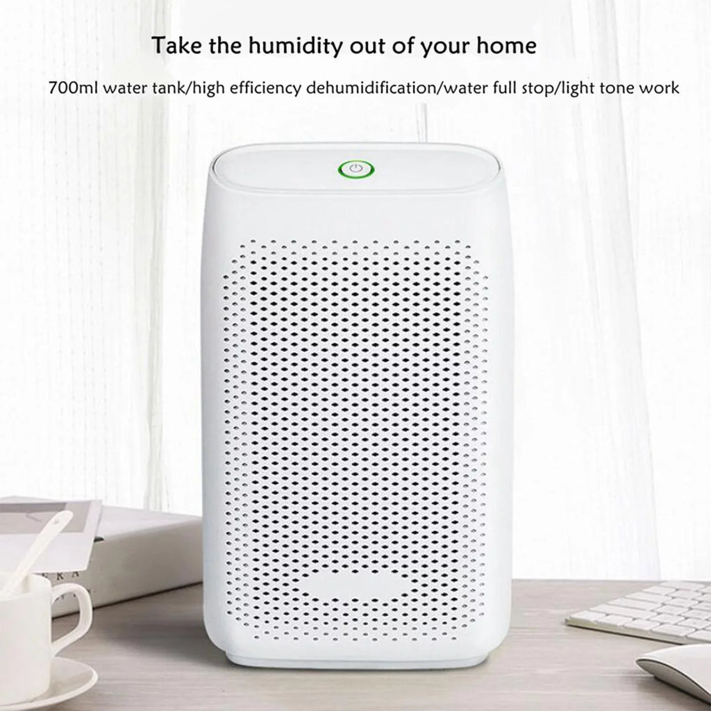 Compact Dehumidifier for Energy Auto Home, 700ml Bathroom Shut Convenient Powerful Absorbing Moisture Home Semiconductor Saving