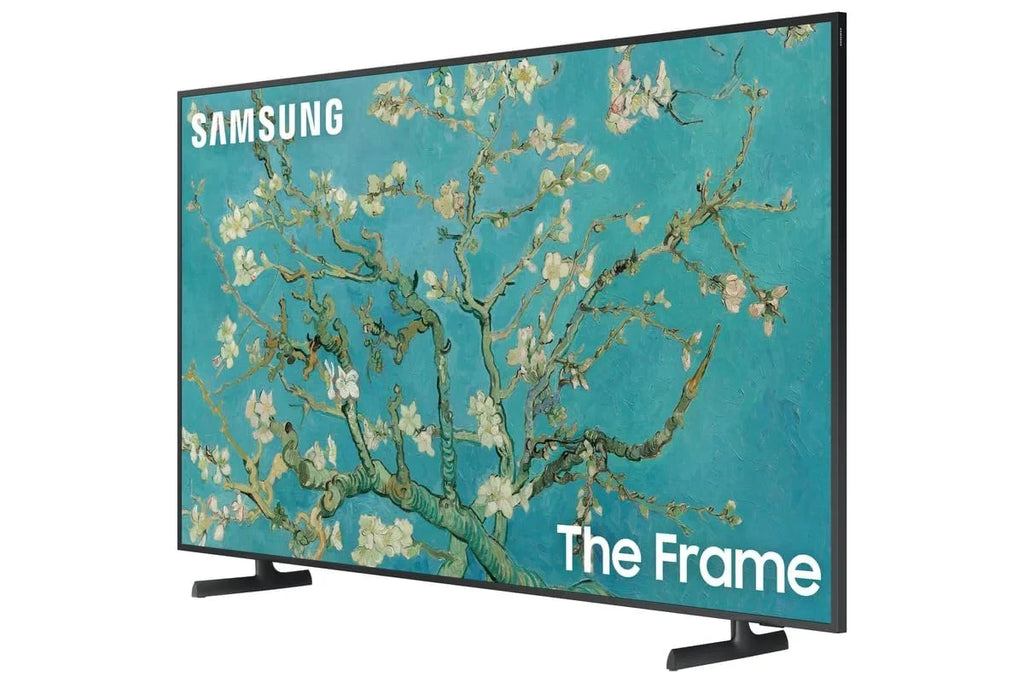 Frame White, HDR with 85-Inch The VG-SCFA85WTBZA Smart Quantum Series Customizable TV, The Class SAMSUNG SAMSUNG 85” Bezel Frame (2022) a for TV 4K LS03B QLED Modern