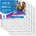 FILTERS Pleated WICKED 25x25x1 Filters Premium 2200 MERV Electrostatic Air Filter Conditioner to AC Filter USA AIR. 13 Pack Furnace FPR CLEAN Comparable 9 - by HVAC & 1500 6 AIRX Air MPR Made 25x25x1