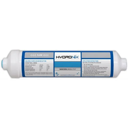 Package Hydronix Carbon 3 Coconut ICF-10Q Of Filter Inline