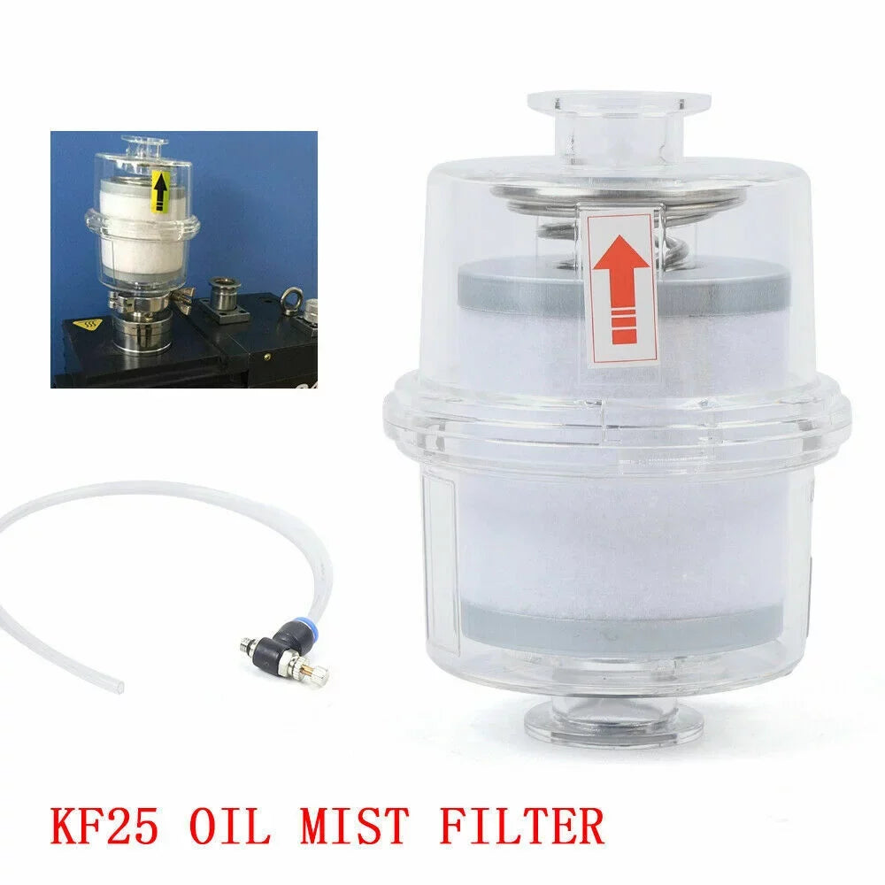 Filter Vacuum Mist Filter Interface fit Oil Pump Fume Separator Exhaust KF25