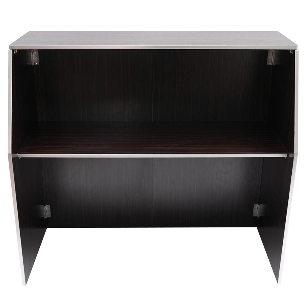 with Brown Foldable Portable Aluminum Cabinet bar 19.5x47.75x42.75in Event Edging TOOL1SHOoo