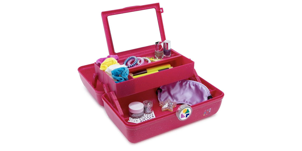 On-The-Go Pink Girl Sparkle Deep Box, Makeup Caboodles