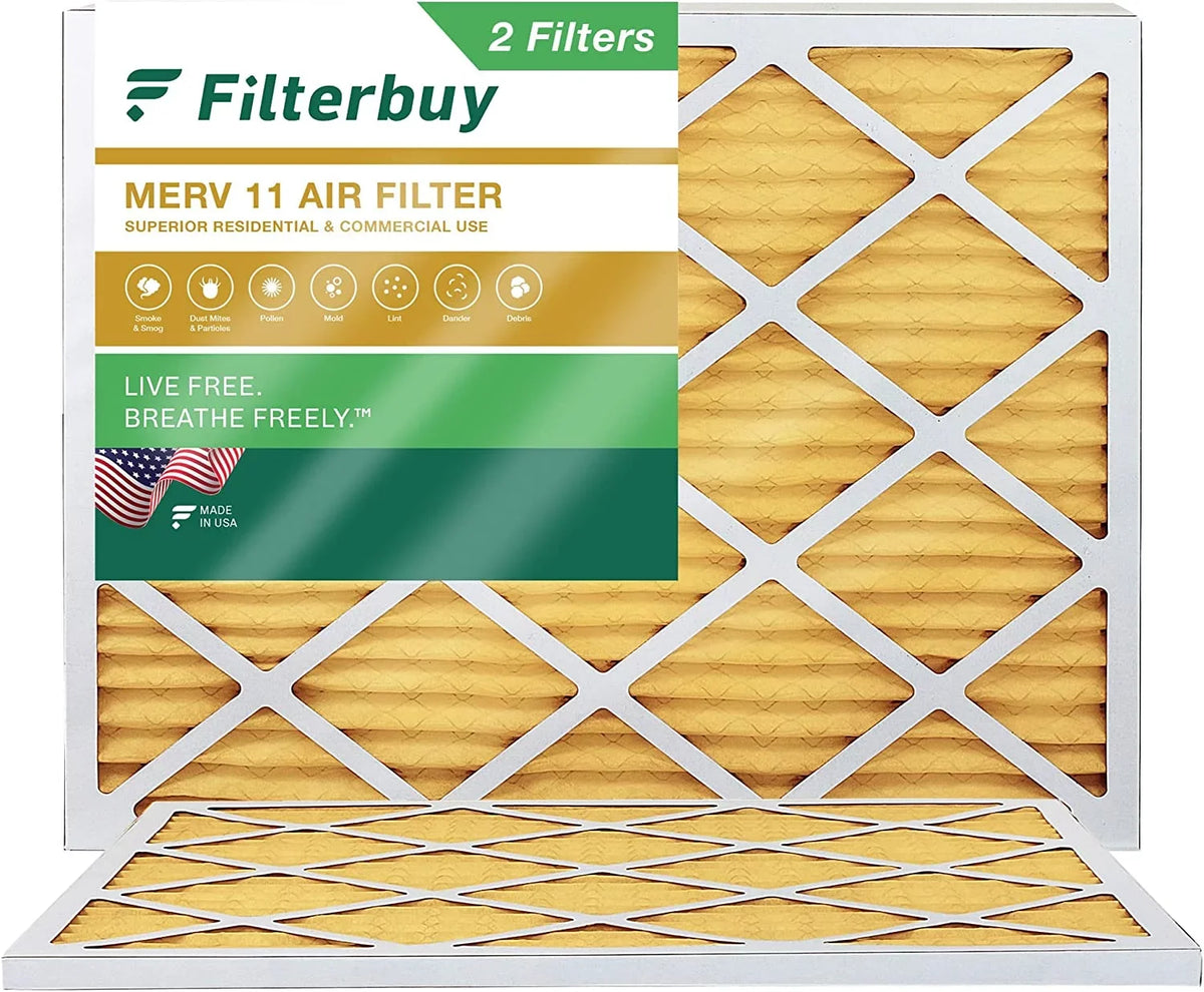 Furnace (2-Pack) HVAC Air 11 18x21x1 AC Filterbuy MERV Filters Pleated