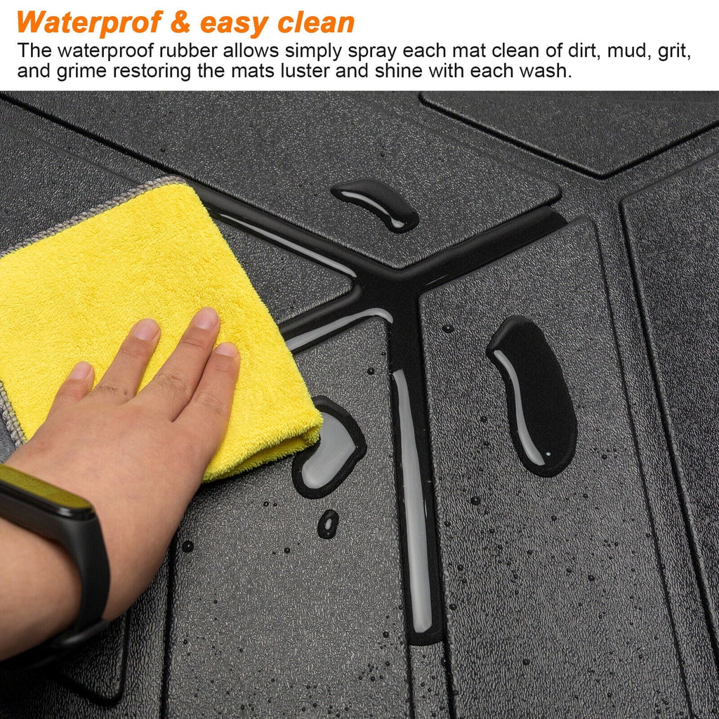 Cherokee Protector TPE Grand Cargo Weather Carpet All Floor Jeep Cargo 2011-2022 Rubber Liner Trunk Mat Custom Rear Fit Car
