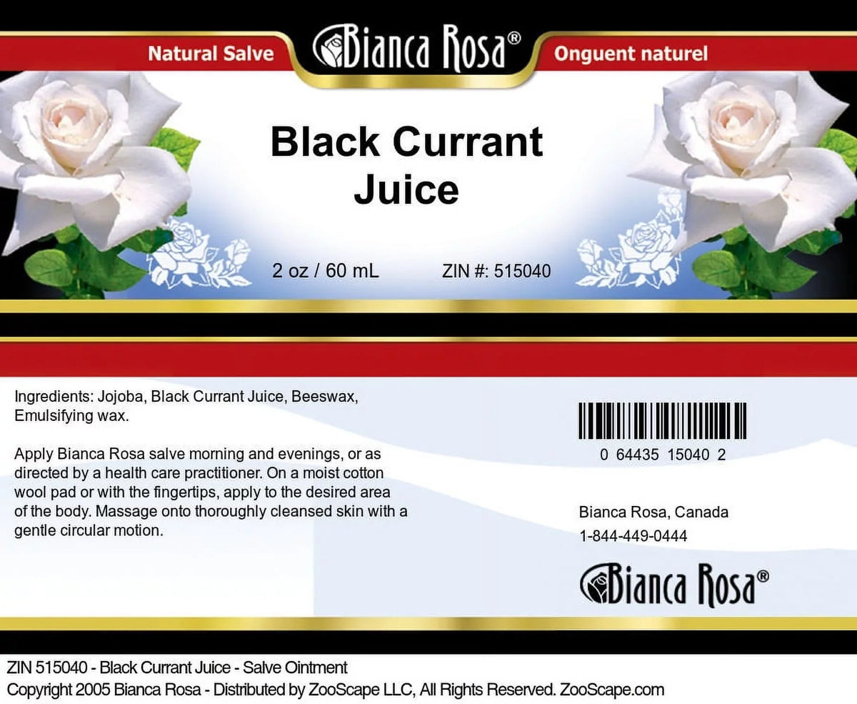 (2 Ointment, oz, Bianca Rosa 1-Pack, Juice - and Currant Salve Body 515040) Zin: Hand