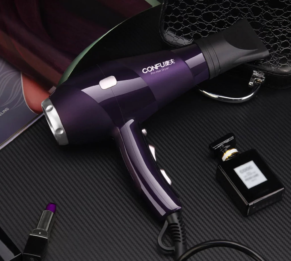 air 2300W hot Concentrator Dryers Button, Hair Ionic Results, Cool Heat Function Dryer, Shinier Shot Women, Power Dryer, Hair 2 Settings, High CONFU for 3 for Speed and cold and Nozzle(Red)