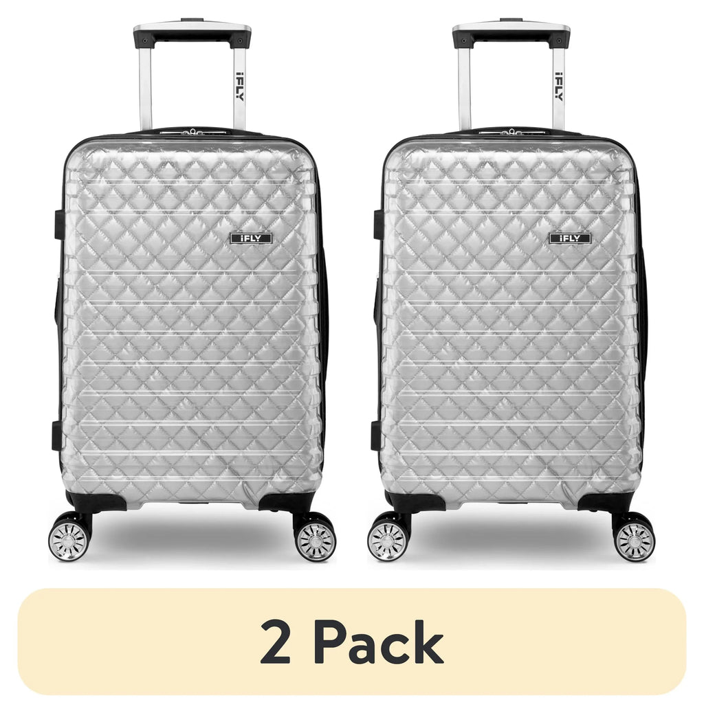 Hardside pack) Carry-On Spectre Clear 20", Versus Lugagge, iFLY Silver (2