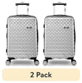 Hardside pack) Carry-On Spectre Clear 20", Versus Lugagge, iFLY Silver (2