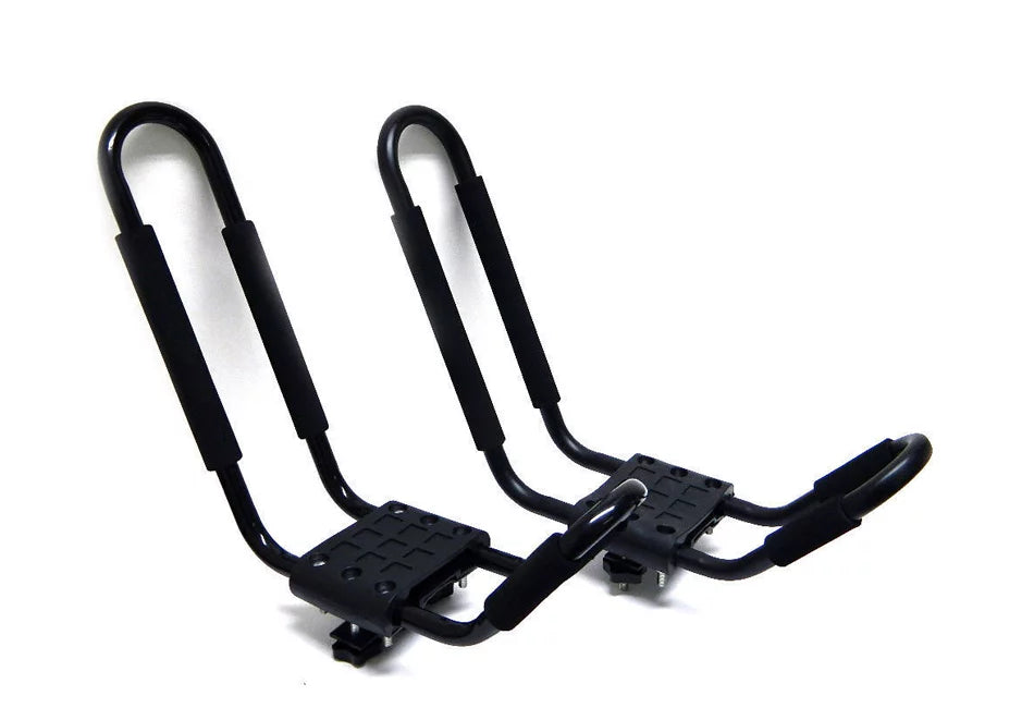 Kayak Rack Bar pcs J 4 Carrier Top Car 2 Truck Boat Tie 4 Canoe Van Roof Down Pairs Mount PCS Cross Universal = with FDB SUV Straps