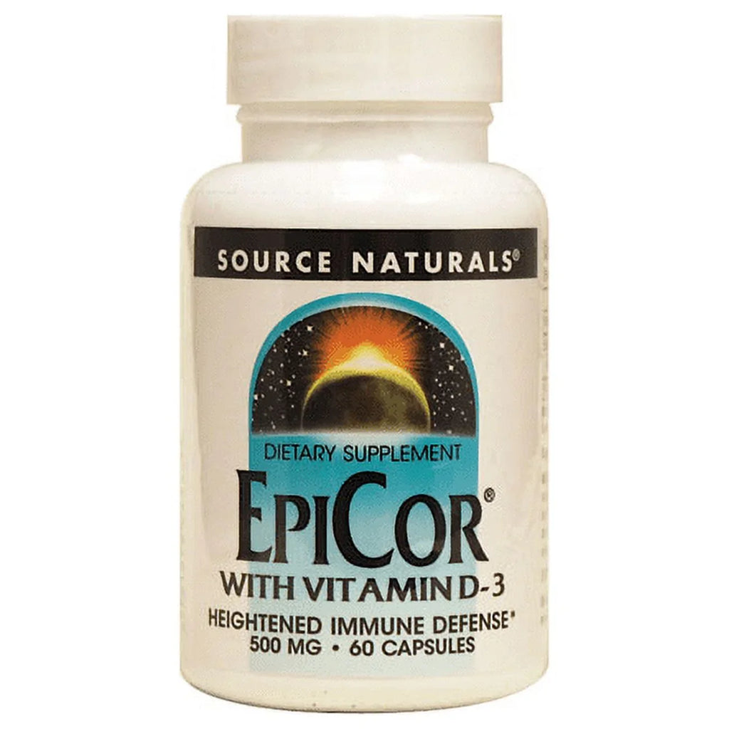 Source with Capsules Naturals D3 500 60 mg. - - Vitamin EpiCor