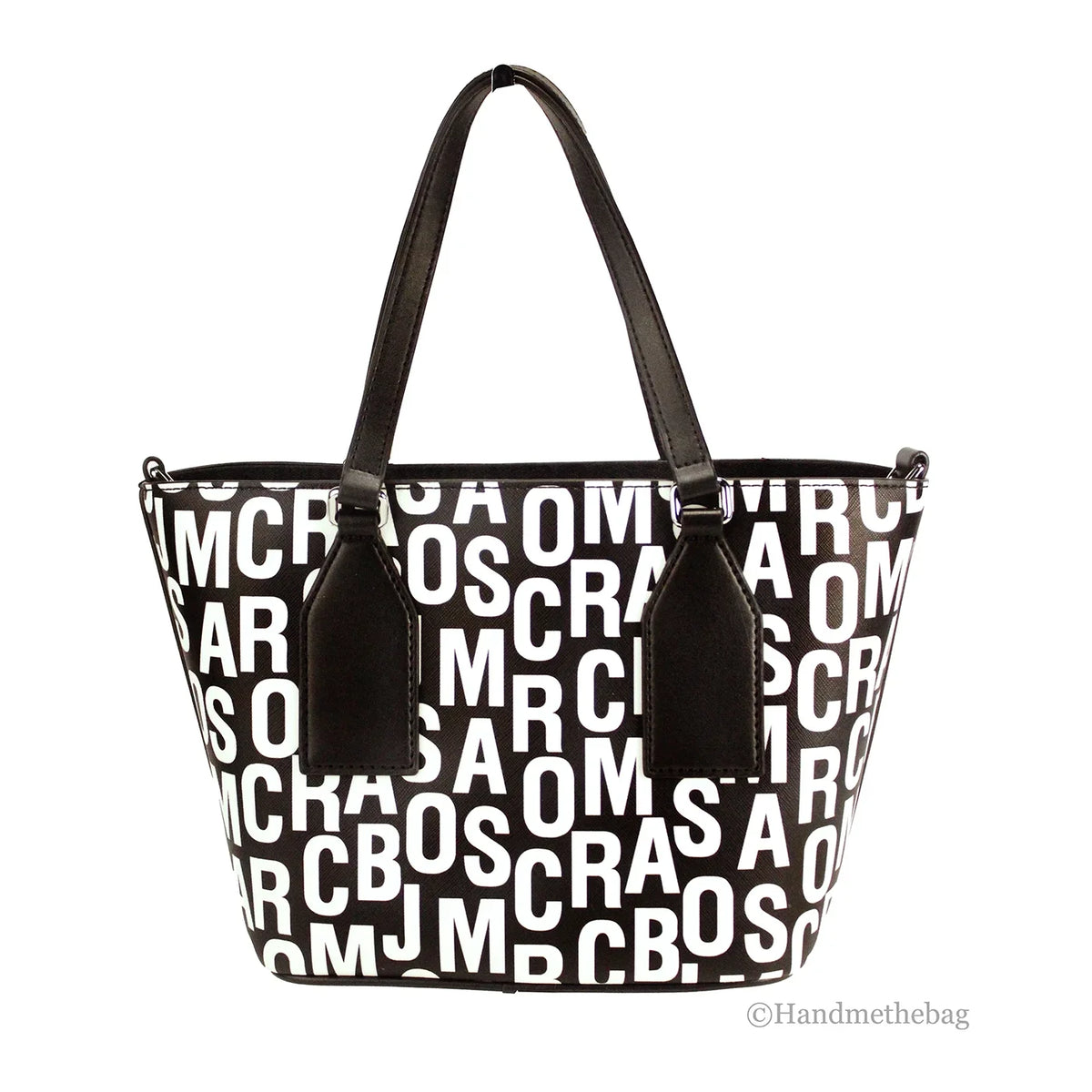 Crossbody Saffiano Jacobs Leather Bag Marc Monogram Print Small White Tote