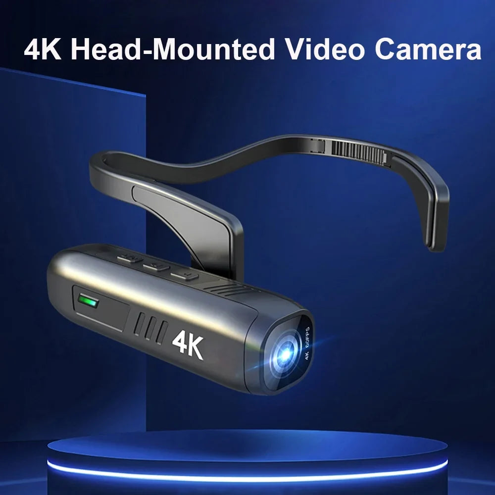 EP6 Recorder Video WiFi Wearable Camera Andoer Camcorder 4K Webcam 1080P Vlog Hands-Off Camera 60FPS Camera Camera FHD Head Mounted