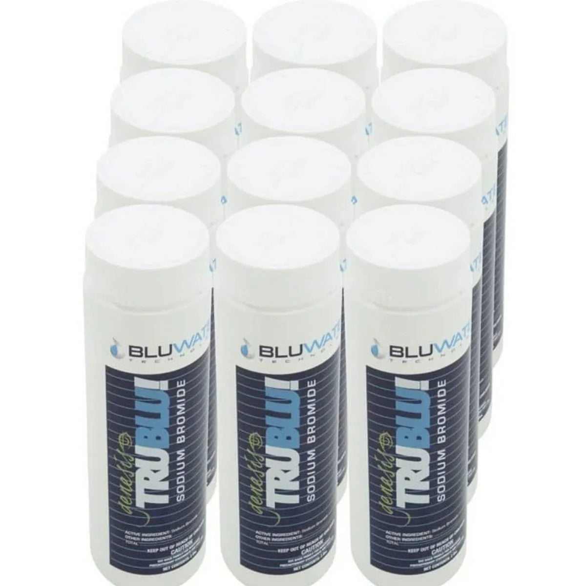 Sodium Genesis, Generator, Case 12 of Cleaners Brand Bluwater 2lb Automatic Pool Bromide Bottle,