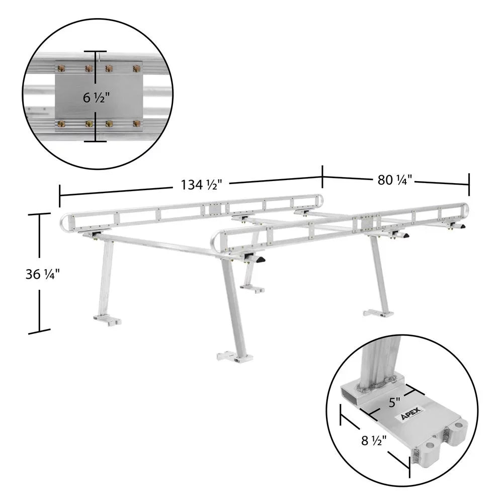 Truck Aluminum Apex Cap Rack Universal CAP-RACK-ALUM