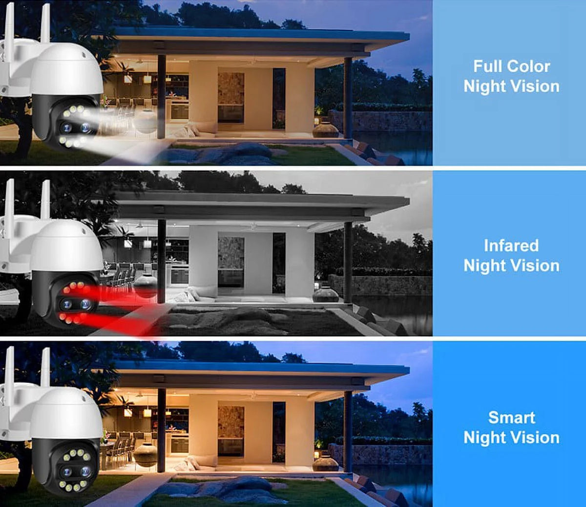 Security Camera IP ICSee Camera WiFi Lens CCTV Wireless PTZ HD Outdoor Dual Home
