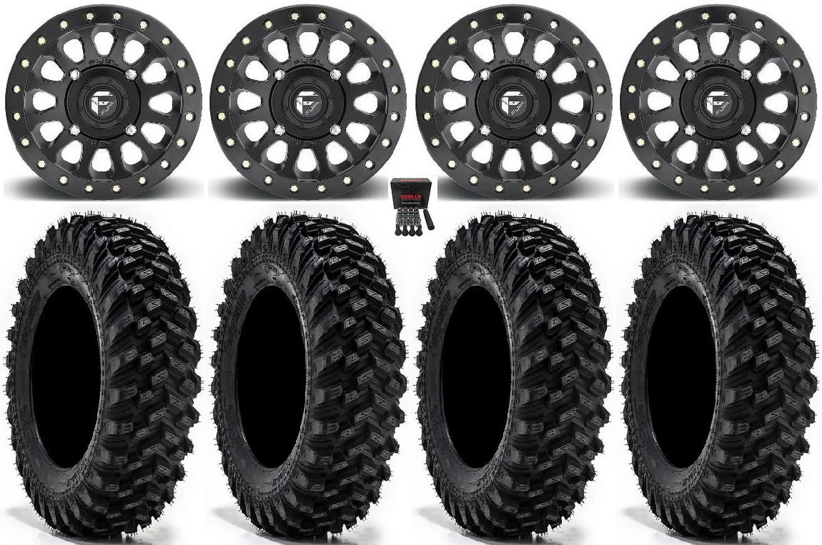 XT Tires Beadlock 14" RZR Vector Sportsman Ranger Warrior Fuel 32" Wheels Bk