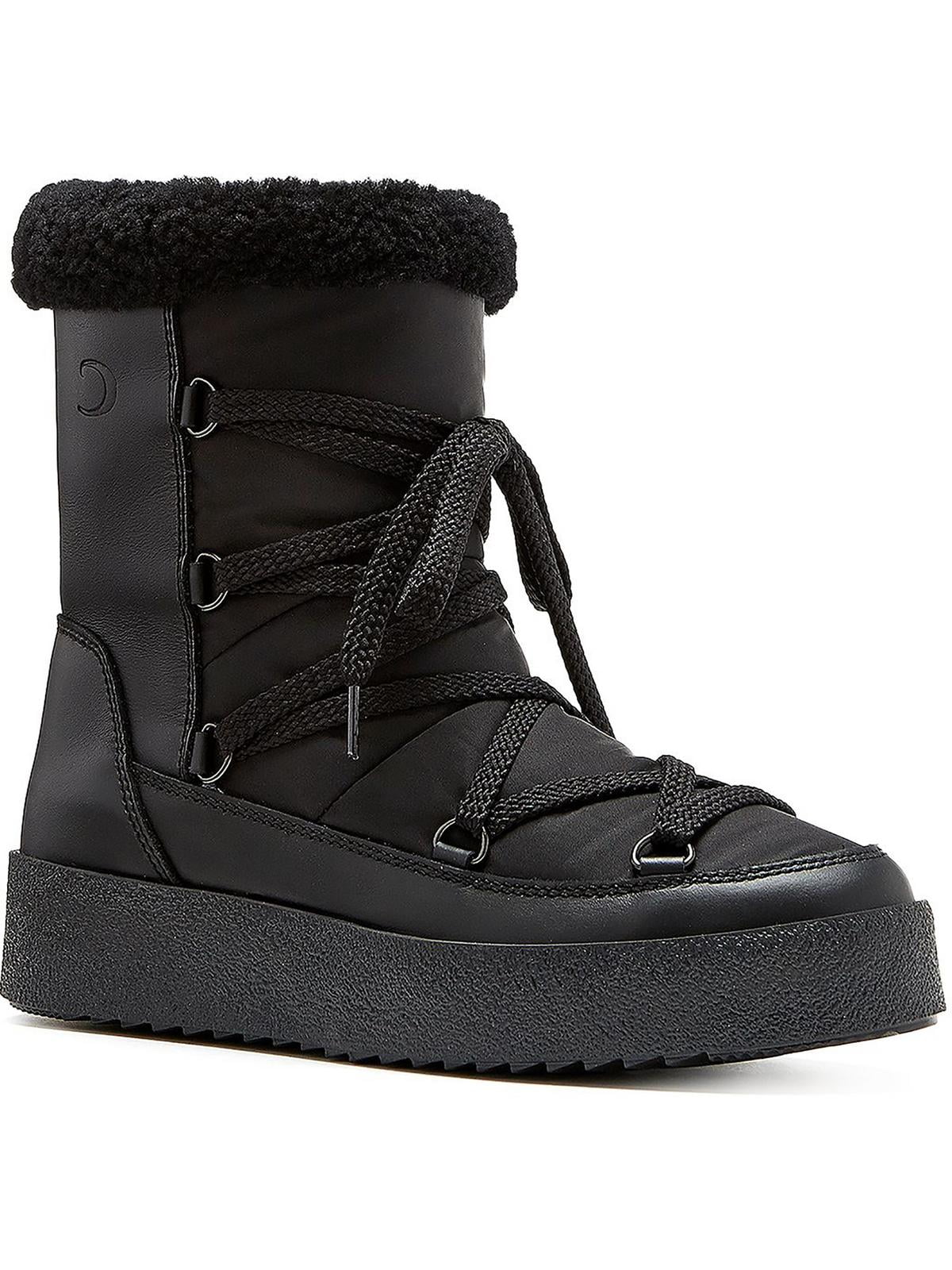 Canadienne La Emery Womens Cozy Leather Snow Winter Boots &
