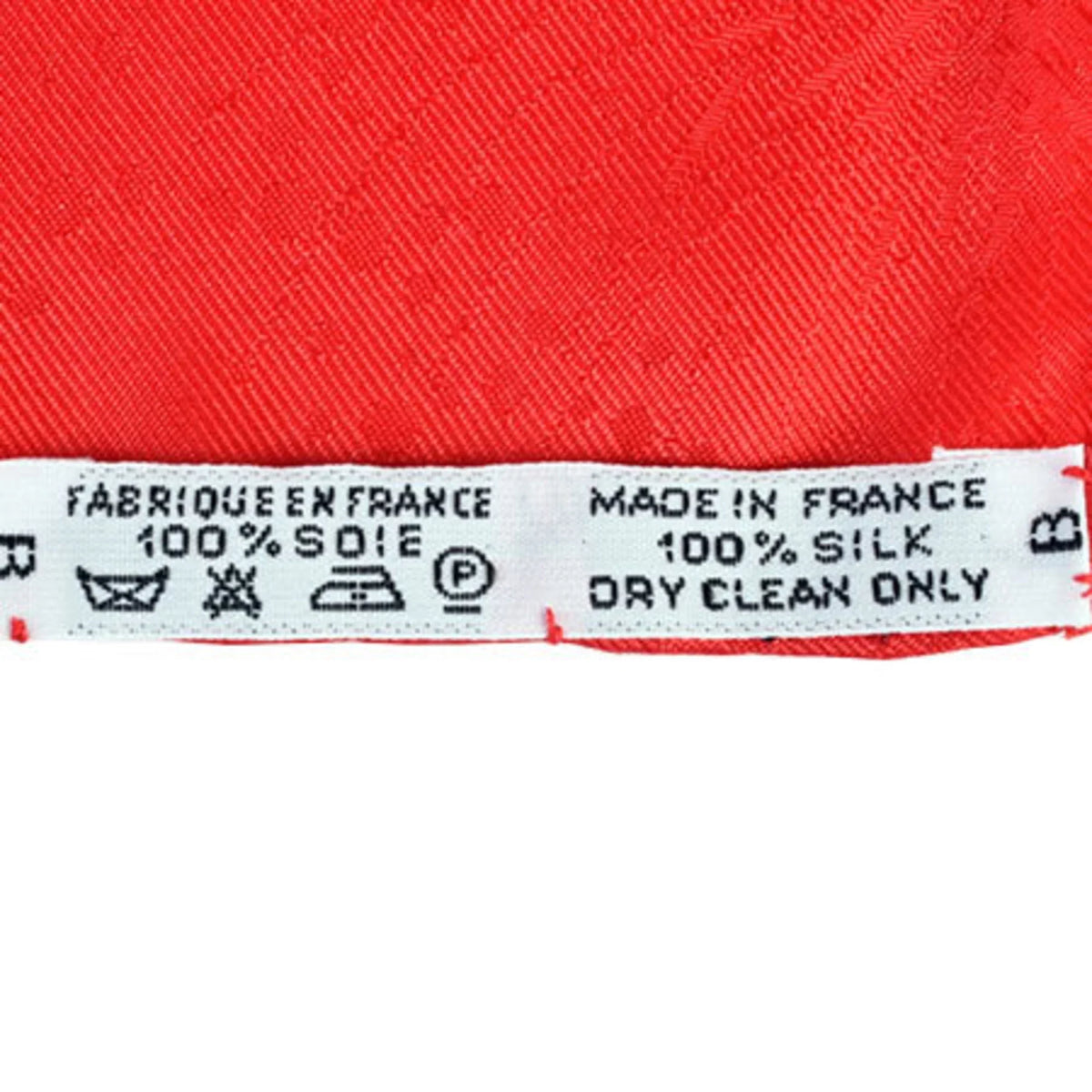 Park PARK White Hermes Red Carre Silk Scarf LUNA (Good) HERMES 90 Pre-Owned Amusement