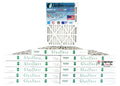 '- of Filter In The Air Filter 10 - 2" 12) HVAC Furnace Office - Glasfloss or Filter - Home or USA. Made - Pleated - 18x24x2 Air (Pack AC Air MERV