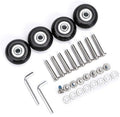 x Kits, Caster Replacement A Set Luggage 4 Swivel of Bearings 18mm Wheels Repair Suitcase Rubber 40mm Wheels, OwnMy