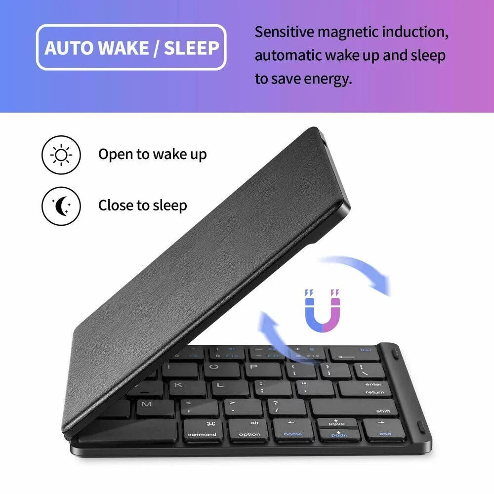 iPad Foldable Mac PC Mini iPhone Android Keyboard Bluetooth Samsung Keyboard Phones Tablet Wireless for Universal