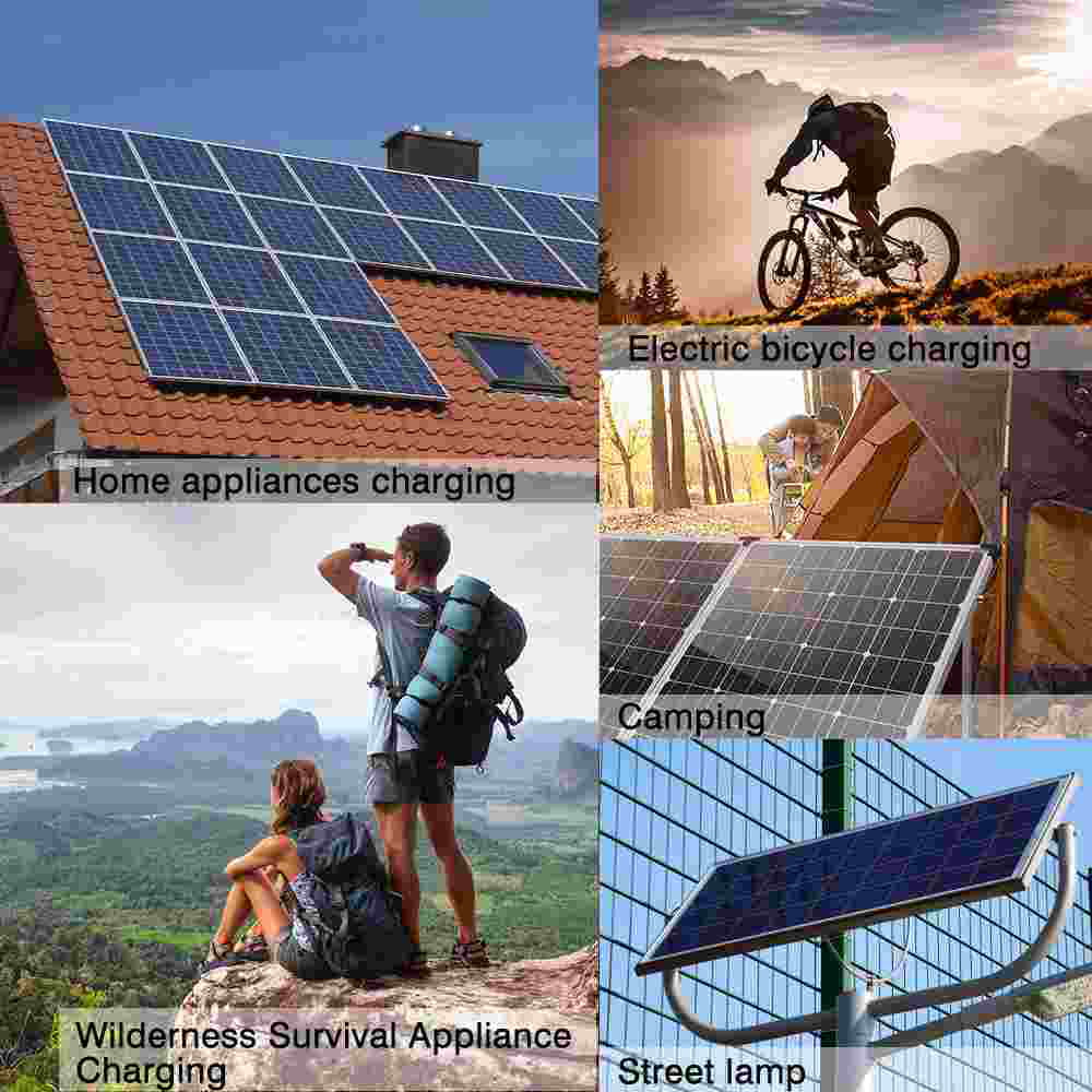 car source light panel outdoor home charger charge solar MDHAND camping controller 200W kit solar with emergency