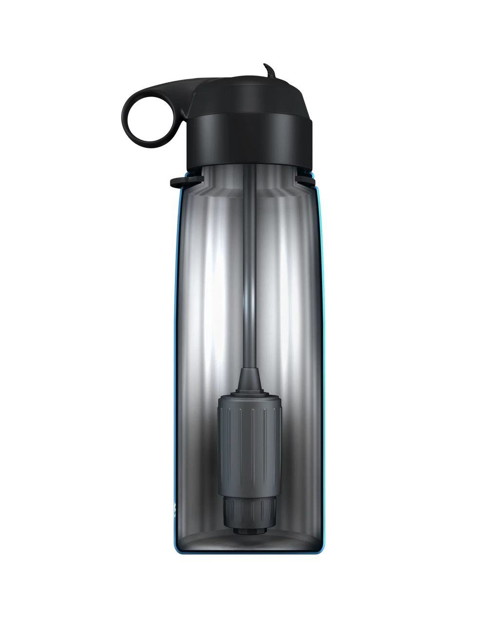 '- Insulated Vacuum Water Sealed Stainless - Steel Seychelle Alkaline Blue) (Metallic Water Double Bottle Bottle 26oz Filter Filter Walled - Water -