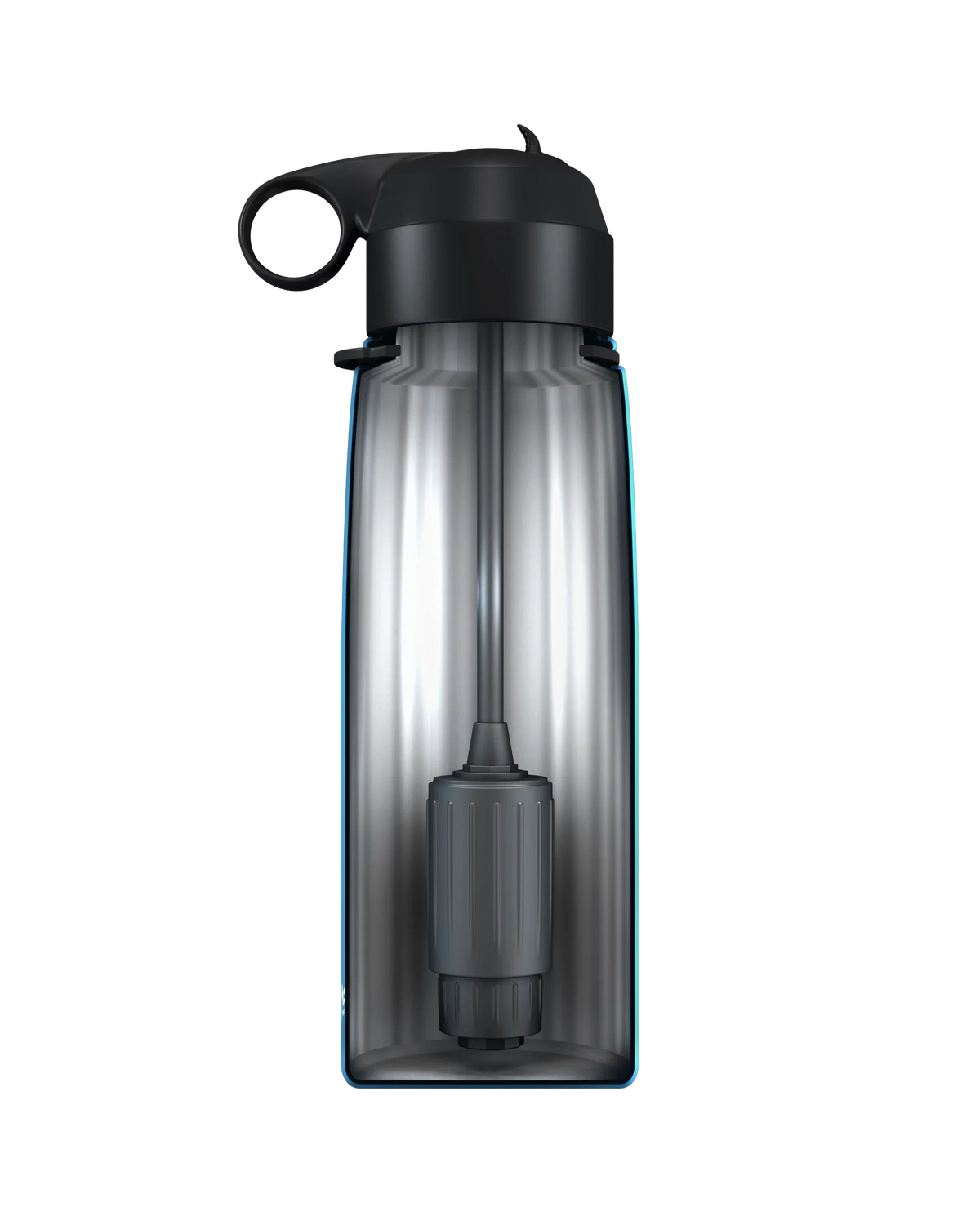 '- Insulated Vacuum Water Sealed Stainless - Steel Seychelle Alkaline Blue) (Metallic Water Double Bottle Bottle 26oz Filter Filter Walled - Water -